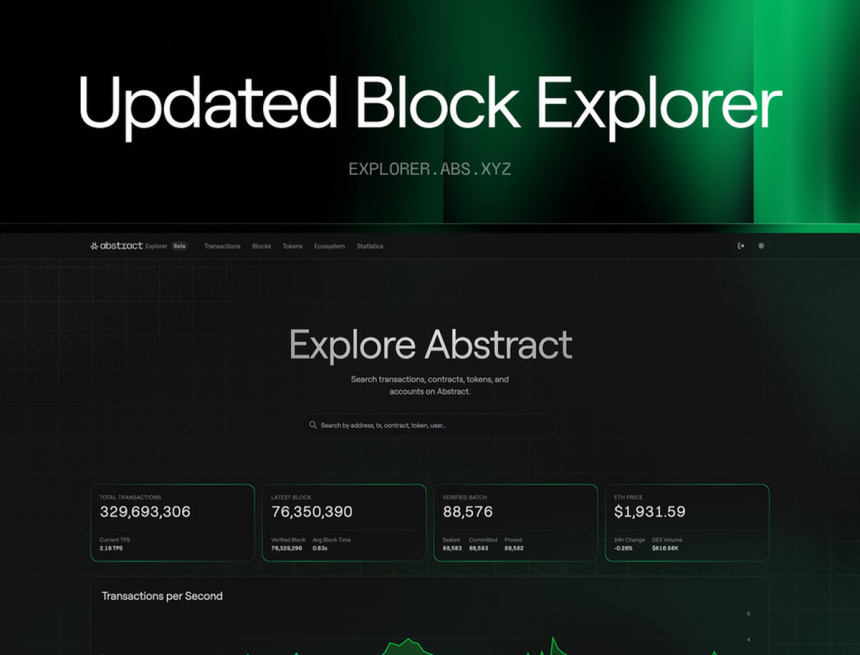 Abstract Reimagines the Block Explorer Experience